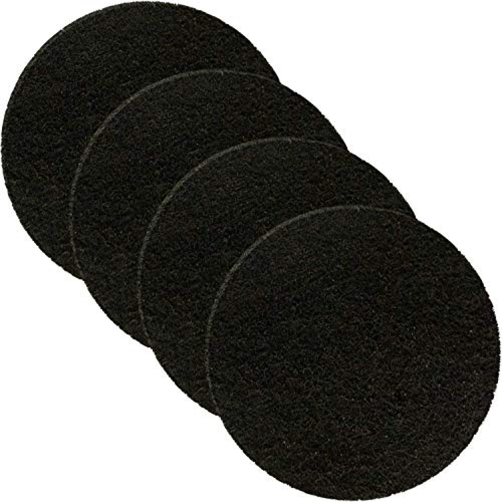 5" - 4 Pack Activated Charcoal Compost Bin Filter - Cooler Kitchen 5 Inch Activated Charcoal Filters - Odor Absorbing Home Replacement Carbon Compost Filters for countertop bin