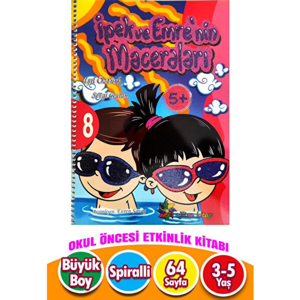 5-6 Yaş Okul Öncesi Etkinlik Kitabı İpek ile Emre No:8 Zihinsel Gelişim Kitapları Fiyatı