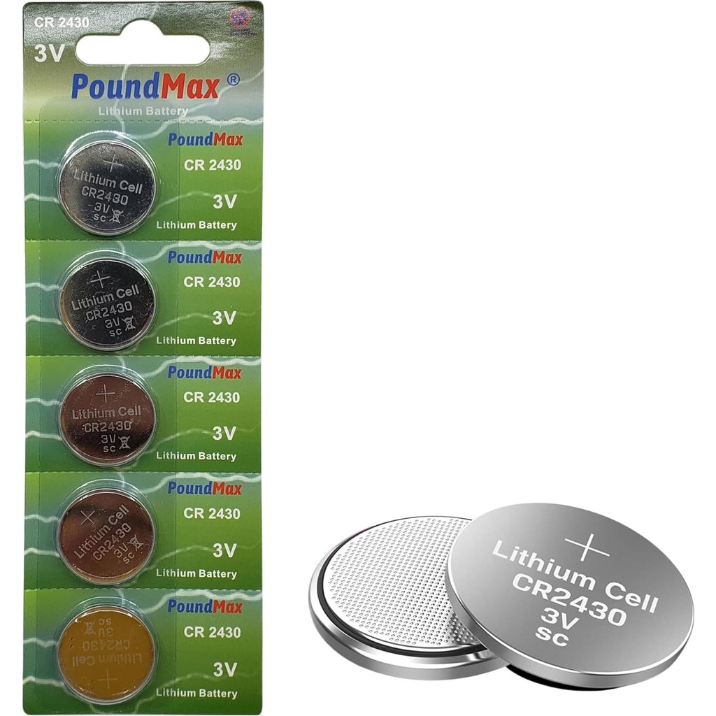 5 Adet 2430 CR2430 DL2430 3V Poundmax Lityum Düğme Pil, Uzun Raf Ömrü, Küçük Elektronik Cihazlar Için Uzaktan Kumandalar, Teraziler, Akıllı Ev Ciha... Normal & Şarj Edilebilir Piller Fiyatı