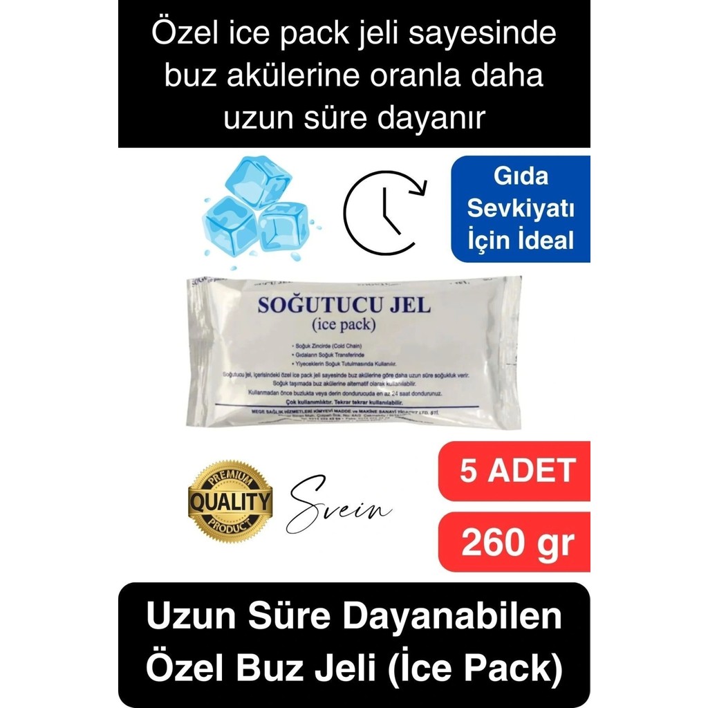 5 Adet 260 Gr Soğutucu Jel Poşet Buz Aküsü Yolculuk Seyahat Yiyecek Için Uygun Uzun Süre Dayanım SSD / Solid State Drive Fiyatı