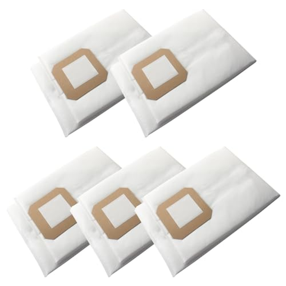 5 PACK Central Vacuum Filter Bags Fit for Vacuflo Maxum 5 7 9, DB5000 - DB9000 Central Vacuum