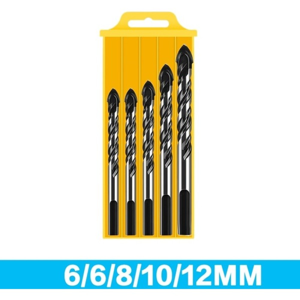 5 Pcs Set Siyah 3-12MM Çok Fonksiyonlu Cam Metal Kiremit Matkap Ucu Üçgen Elmas Matkap Seti Seramik Beton Tuğla Ahşap Delme Delik Testere Matkap (Yurt Dışından) - Renkli Oto Boyaları Fiyatı