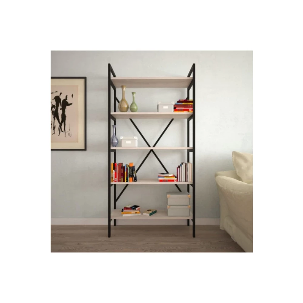 5 Raflı Metal Kitaplık 90X180x35 Sonomo Kitaplık Fiyatı