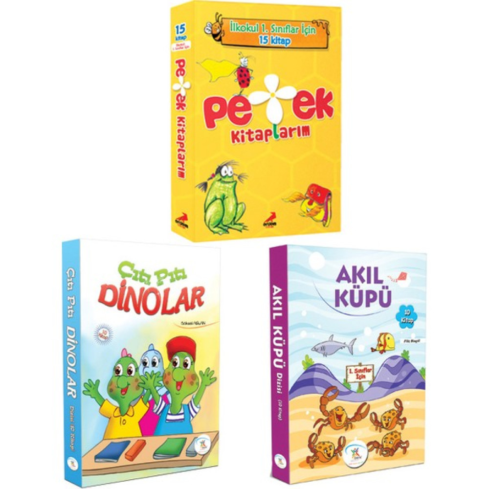 5 Renk 1. Sınıf Akıl Küpü-Çıtı Pıtı Dinolar Hikaye Seti-Erdem Yayınları Petek Kitaplarım Hikaye Seti Çocuk Öykü Fiyatı