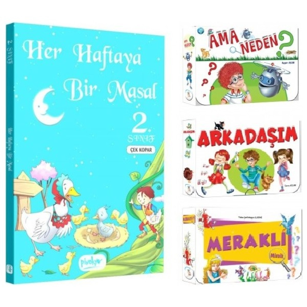 5 Renk 2. Sınıf Ama Neden + Arkadaşım + Meraklı Minik + Her Haftaya Bir Masal (31 Kitap) Çocuk Öykü Fiyatı