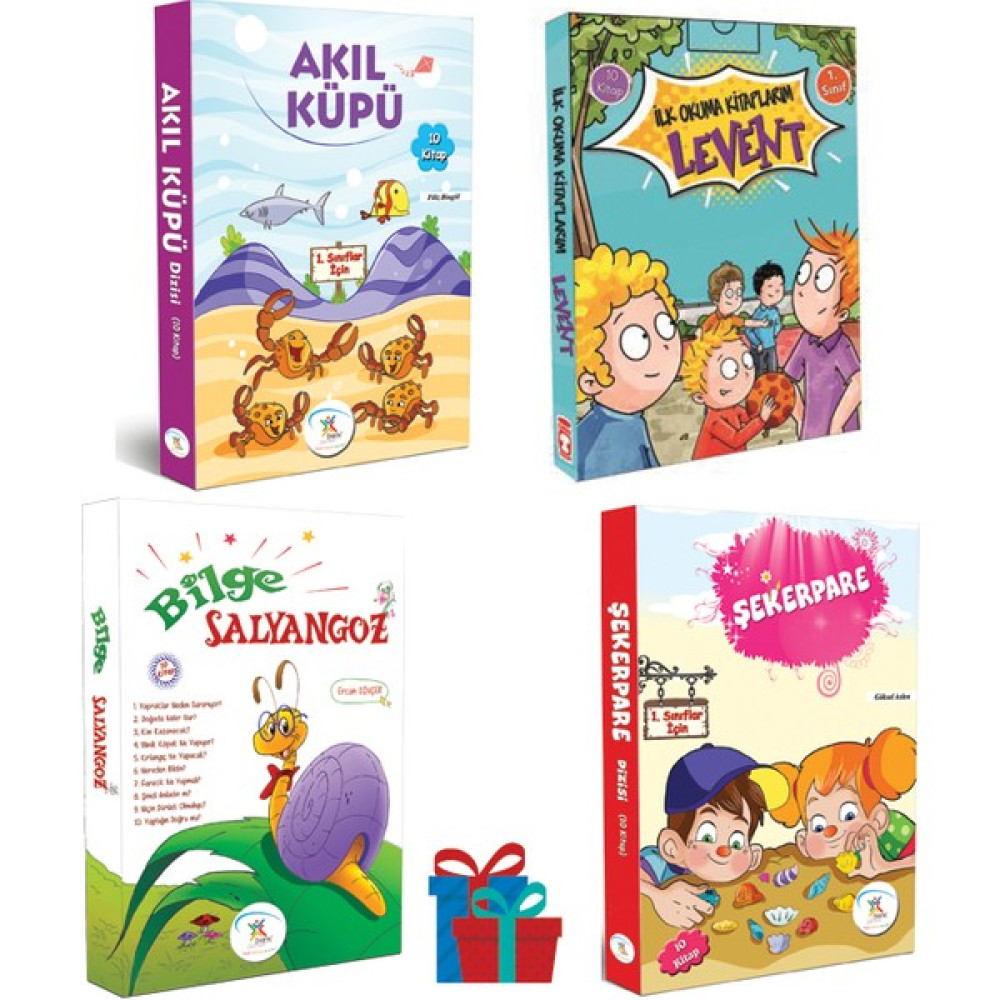 5 Renk Yayınevi 1. Sınıf Akıl Küpü-Şekerpare-Bilge Salyangoz Hikaye Seti- Timaş Çocuk Yayınları Levent Ilk Okuma Kitaplarım Çocuk Öykü Fiyatı