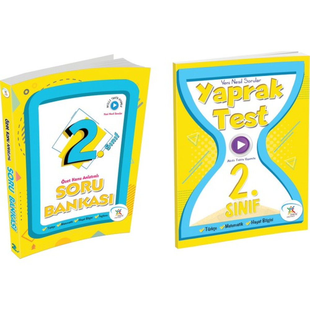 5 Renk Yayınevi 2. Sınıf Yaprak Test ve 2. Sınıf Soru Bankası Tüm Dersler Fiyatı