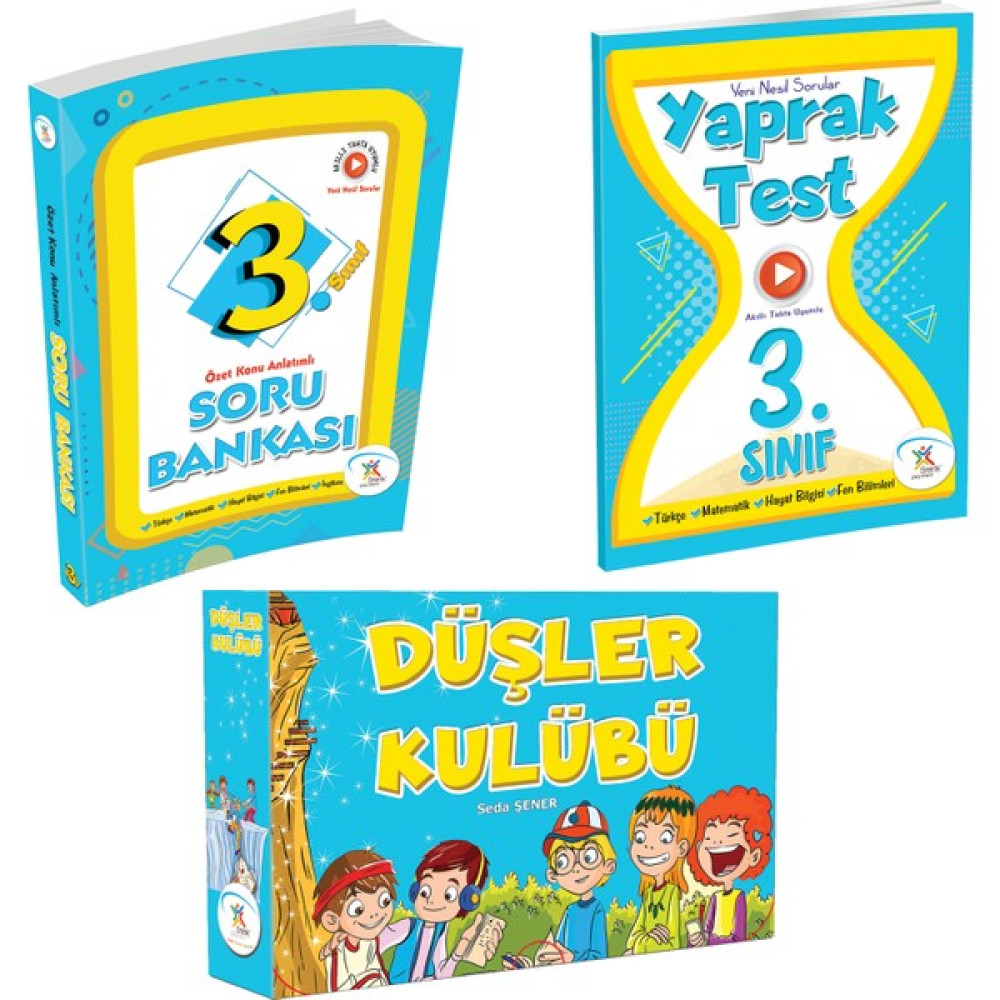 5 Renk Yayınevi 3. Sınıf Üçlü Set (Soru Bankası Yaprak Test Düşler Kulübü Hikaye Seti) Çocuk Öykü Fiyatı