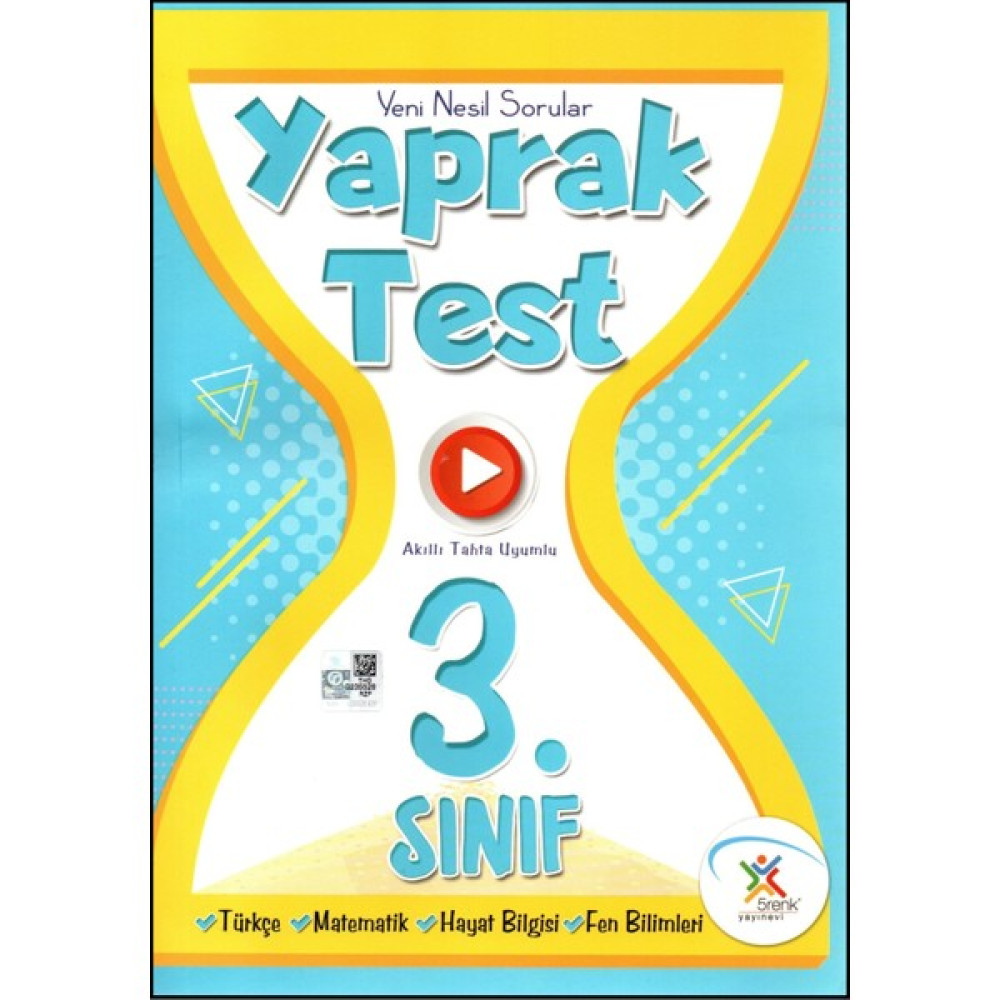 5 Renk Yayınevi 3.Sınıf Yaprak Test Tüm Dersler Fiyatı