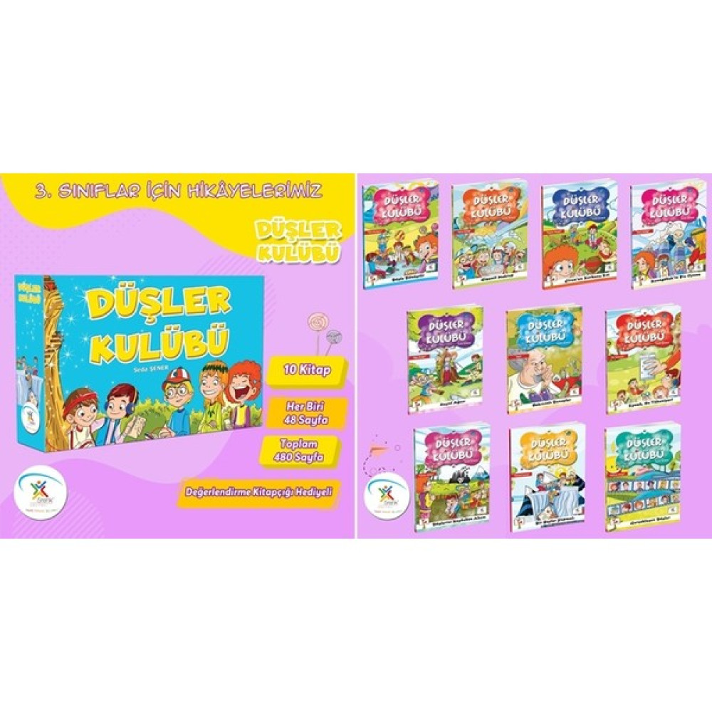 5 RENK YAYINEVİ Düşler Kulübü 3.sınıf Hikâye Seti Değerler Doğayı Çevreyi Koruma Çocuk Masal Fiyatı