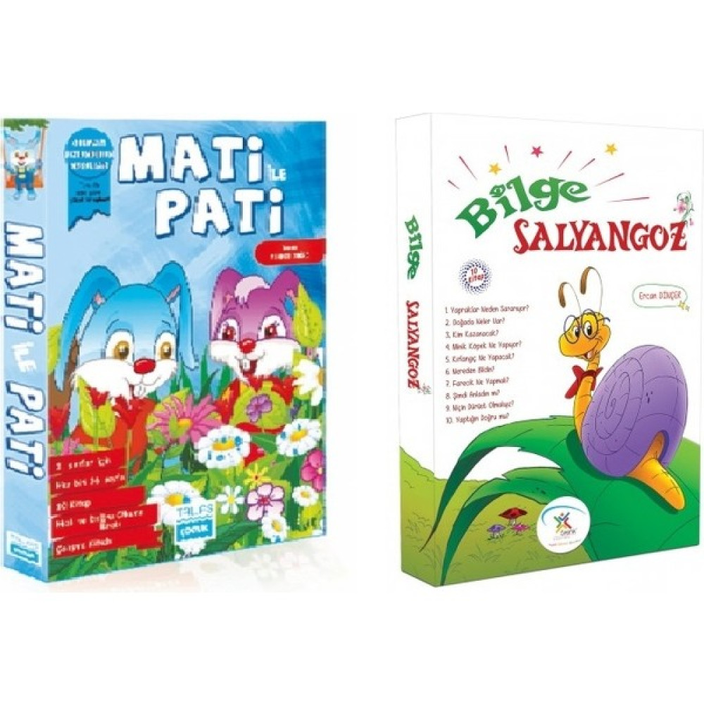 5 Renk Yayınları 1. Sınıf Bilge Salyangoz + Mati Ile Pati Hikaye Seti 20 Kitap Set Çocuk Masal Fiyatı