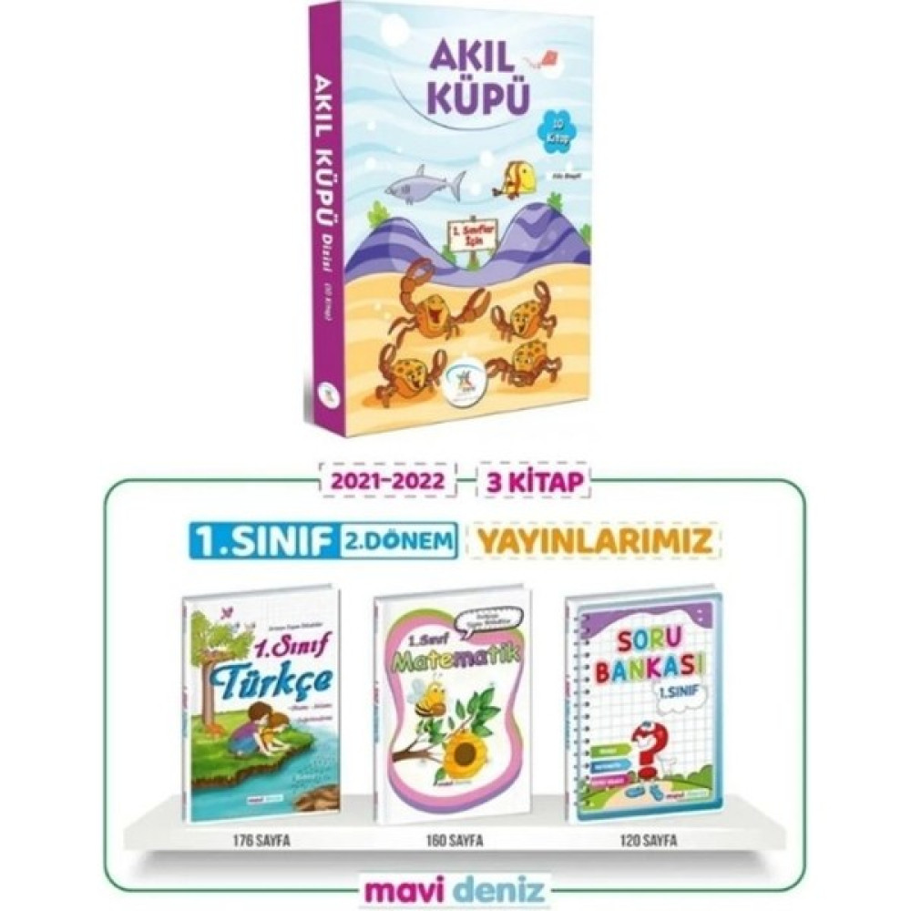 5 Renk Yayınları 1. Sınıf Hikaye Kitabı Seti Akıl Küpü (10 Kitap) + Mavi Deniz Yayınları 1. Sınıf 2. Dönem Seti Çocuk Masal Fiyatı