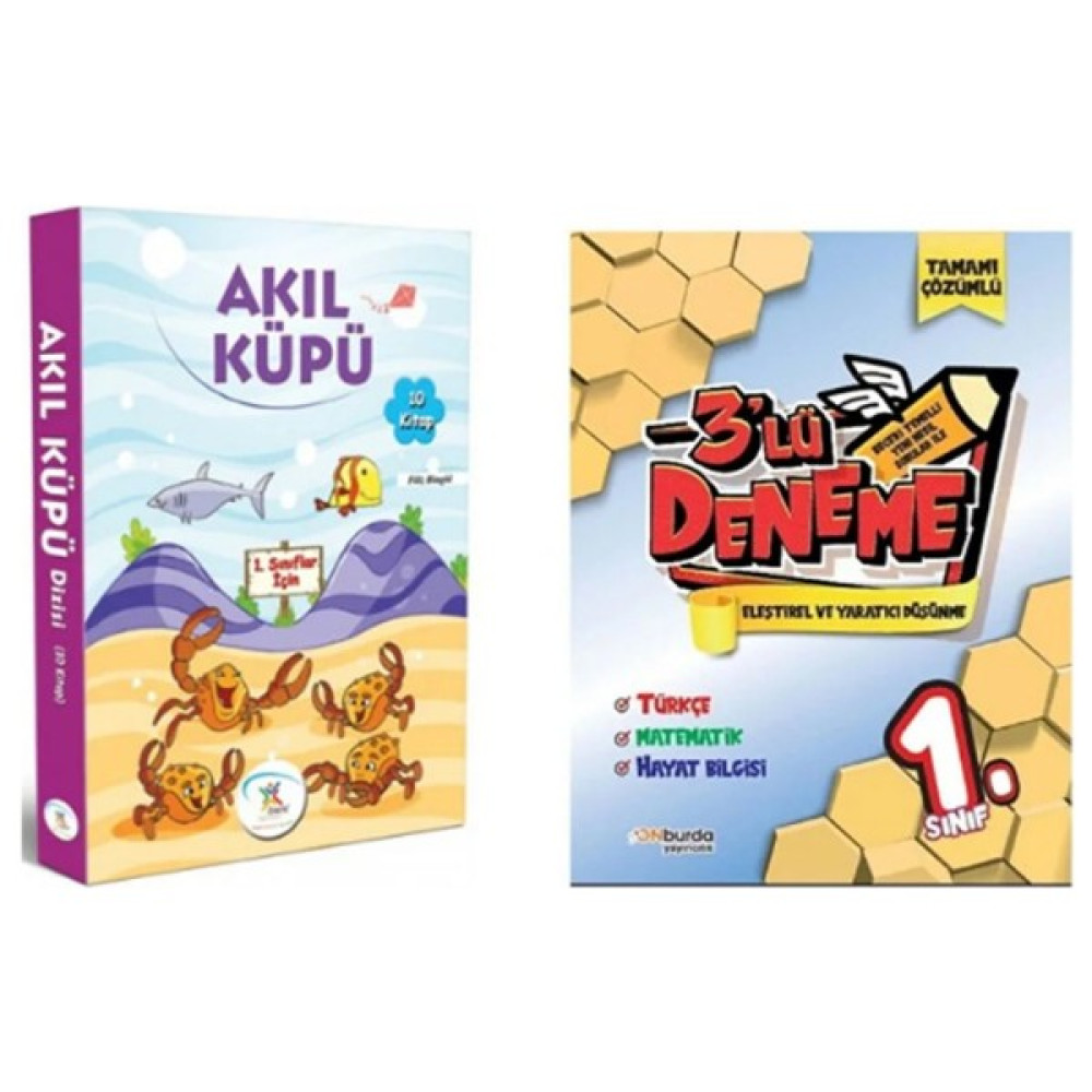 5 Renk Yayınları 1. Sınıf Hikaye Kitabı Seti Akıl Küpü (10 Kitap) + Onburda 1. Sınıf Yeni Nesil Sorularla 3'lü Deneme Çocuk Masal Fiyatı