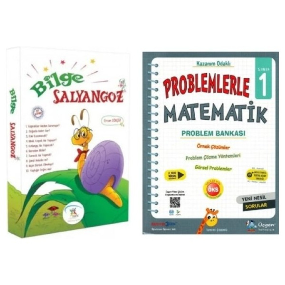 5 Renk Yayınları Bilge Salyangoz Serisi Seti-10 Kitap Takım + Üçgen 1. Sınıf Problemlerle Matematik Problem Bankası Çocuk Masal Fiyatı