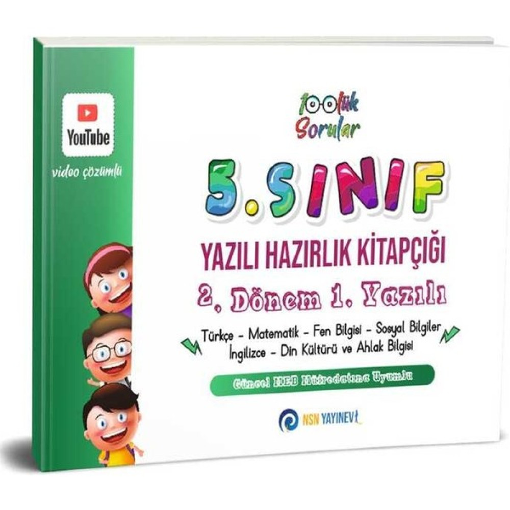 5. Sınıf Yazılı Hazırlık Kitapçığı 2. Dönem 1. Yazılı Tüm Dersler Fiyatı