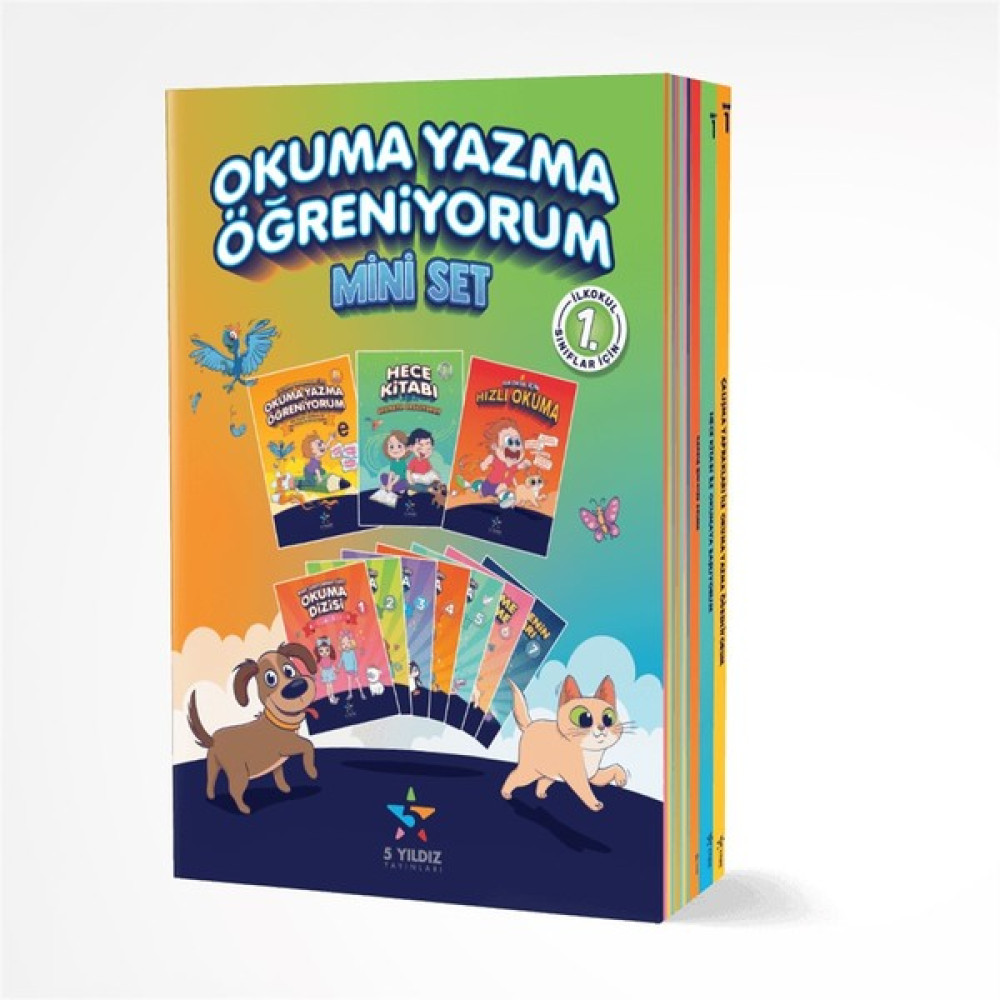 5 Yıldız Yayınları 1. Sınıf Okuma Yazma Öğreniyorum Mini Set Kaynak Kitapları Fiyatı