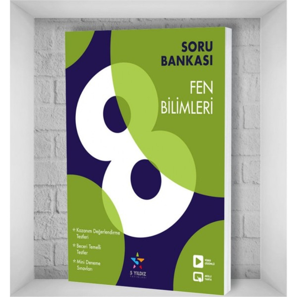 5 Yıldız Yayınları 8. Sınıf Fen Bilimleri Soru Bankası Ders Sınav Kitapları Fiyatı
