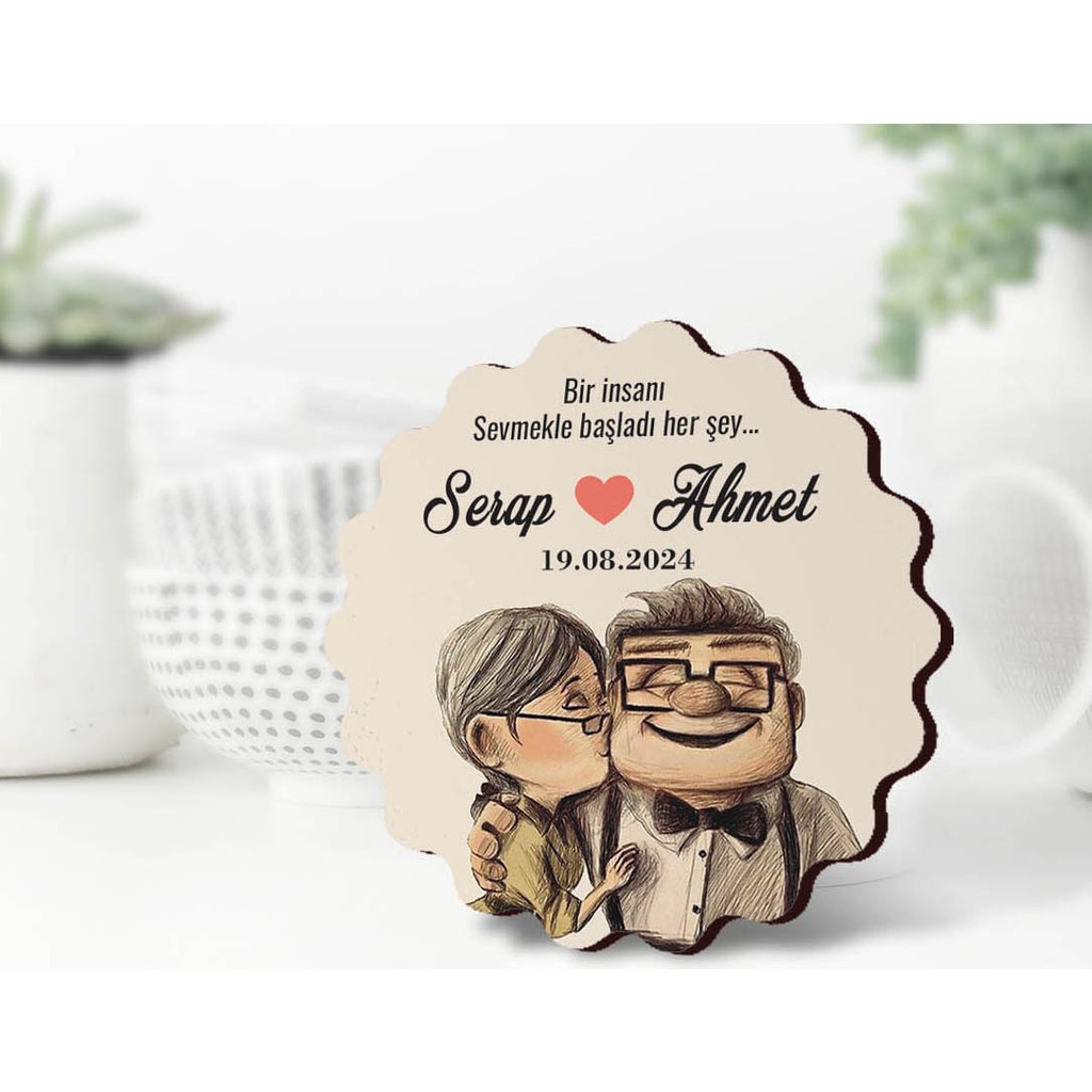 50 Adet Nikah Hatırası, Düğün Hatırası, Nişan Hatırası Magnet - MD06 Diğer Fiyatı