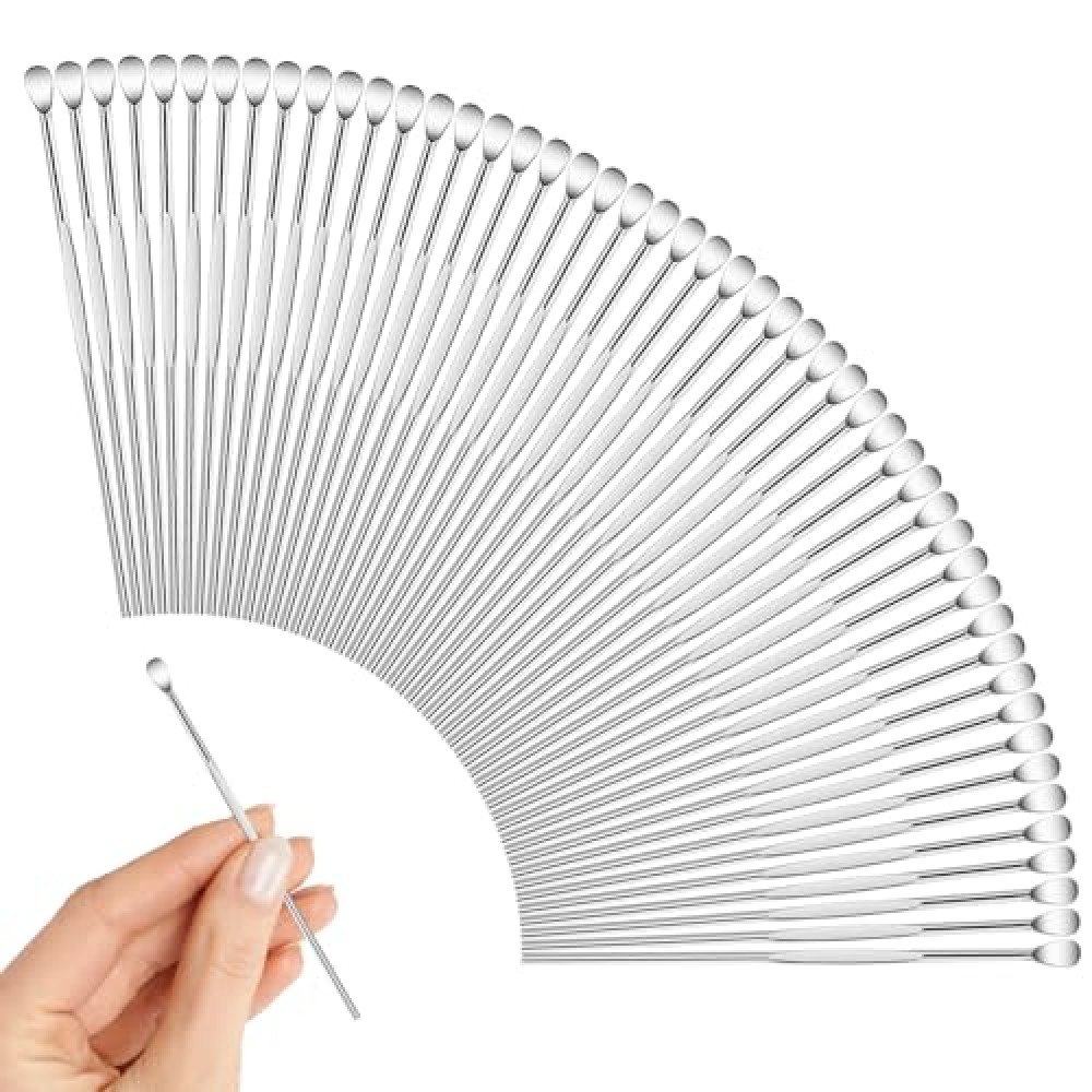 50 Pcs Wax Sticks Concentrate Wax Carving Tool Stainless Steel Sculpture Tool Kit Sculpting Spoon Ear Wax Removal Tool Set Gold, Jewelry & Accessories Fiyatı