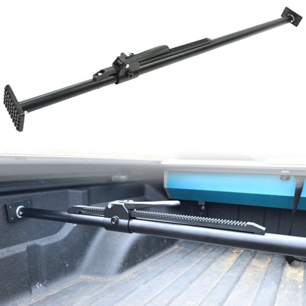 500 Lbs Load Capacity Cargo Bar, MONOKING Adjustable from 40" to 73" Truck Bed Load Bar Heavy-Duty Steel Stabile Cargo Racks Bars Universal for All Pickup Truck Bed, SUV, Minitruck