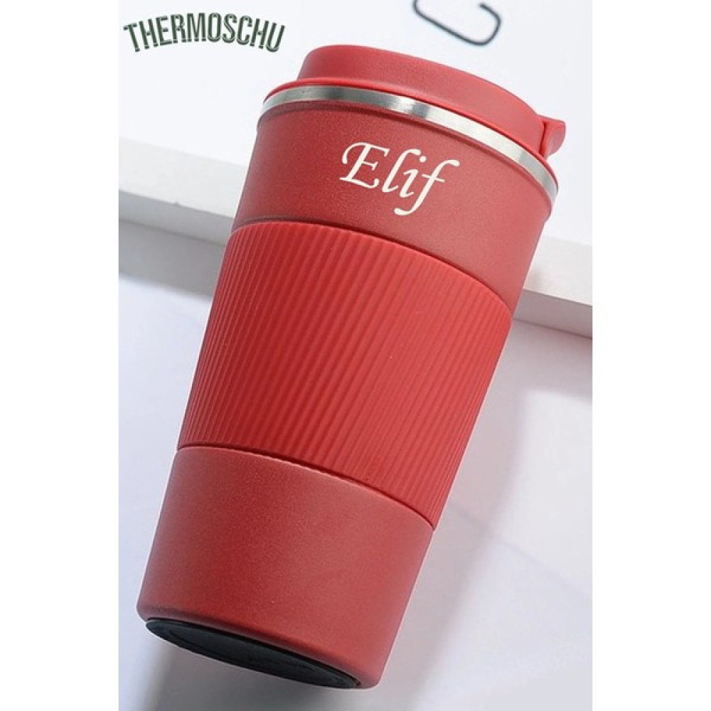 500 ml Kişiye Özel Siyah Termos Mug Kupa, Çay Kahve Kamp Termos, Çift Katmanlı Paslanmaz Çelik Araç Içi Termos Kamp Mutfağı Fiyatı