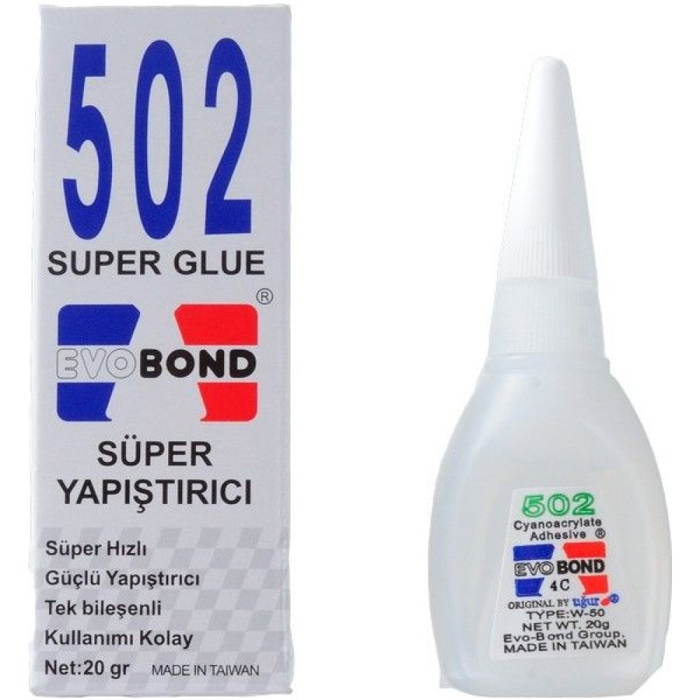 502 Evobond Güçlü Japon Yapıştırıcısı 20 Gr - Tayvan Malı Nalburiye & Hırdavat Fiyatı