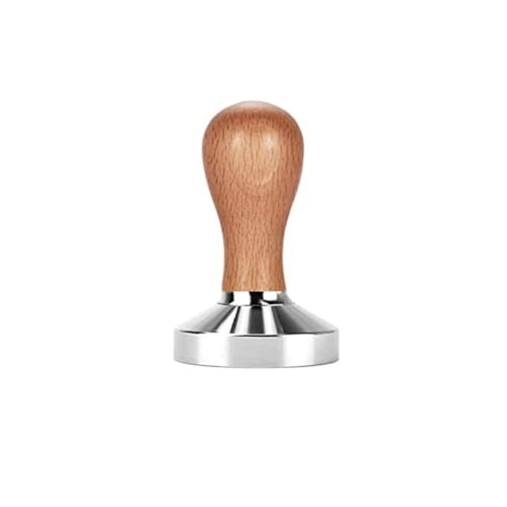 51mm Espresso Tamper, Coffee Tamper, 51mm Tamper with Wooden Handle, Espresso Accessories for Barista, Cafe, Coffee Grounds