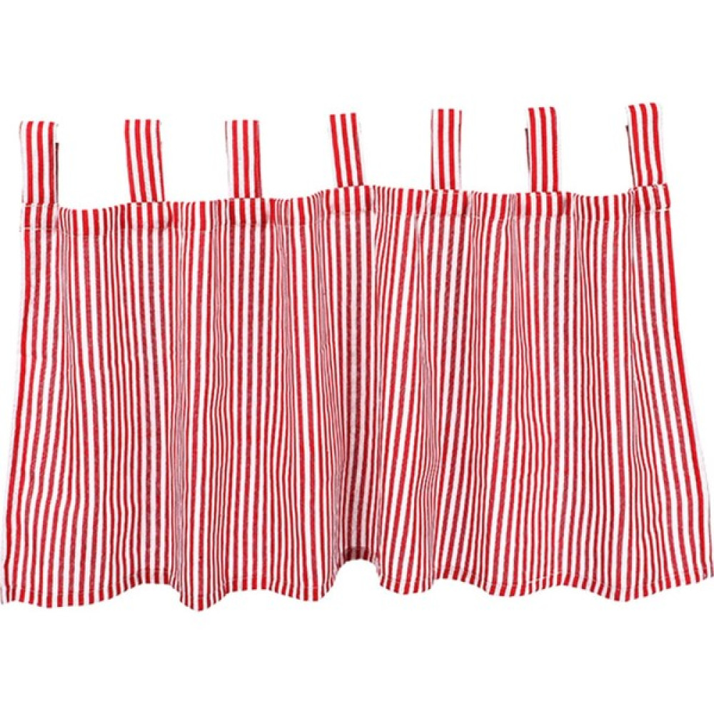 52X18 Inç Kırmızı Pencere Valance Kısa Perde Dekorasyonları Mutfak Yatak Odası - 60 x 150 cm Stor Perde Fiyatı
