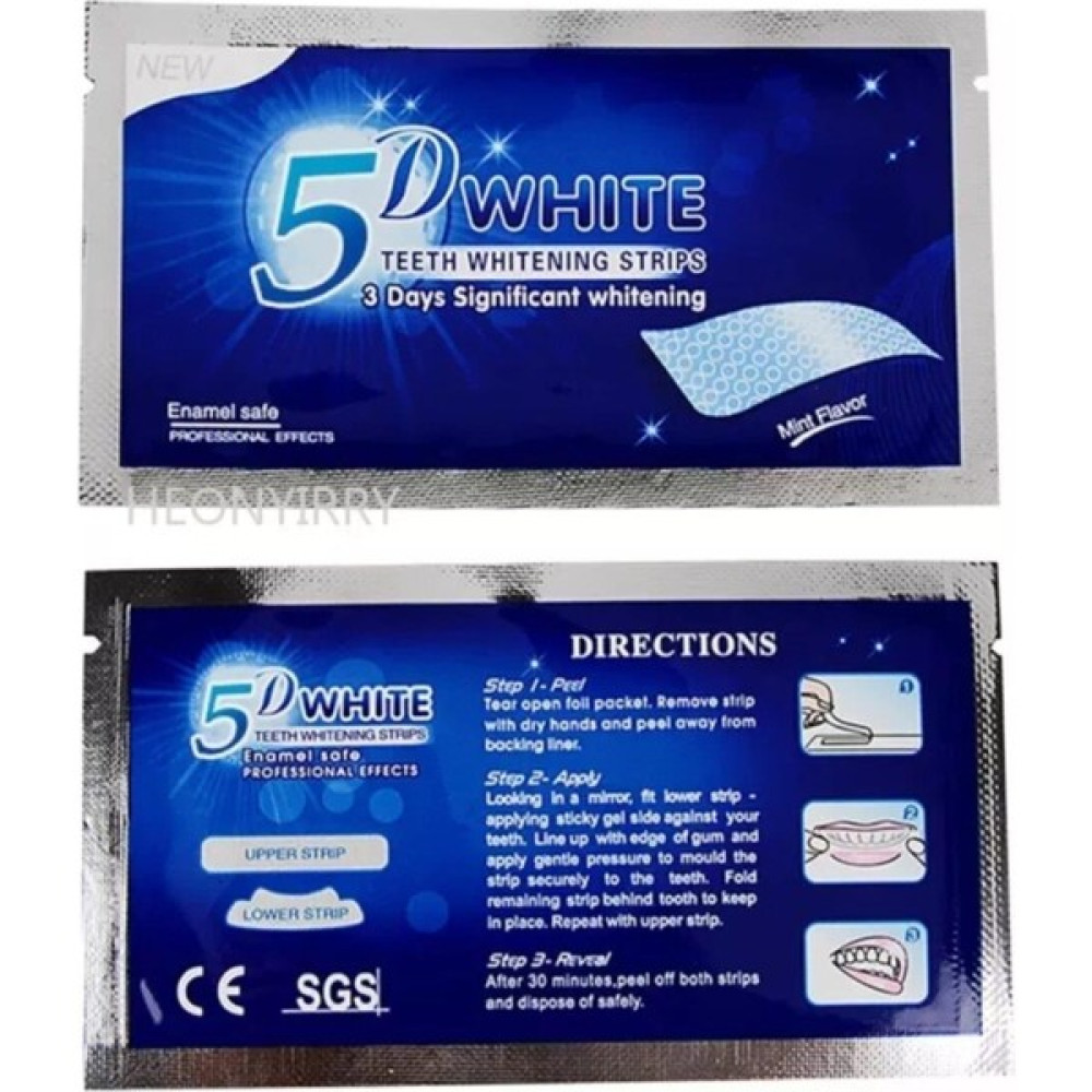 5d White 5d Diş Beyazlatma Bandı Diş Beyazlatma Şeritleri 5d (4 Adet) 09885 Diş Beyazlatıcılar Fiyatı