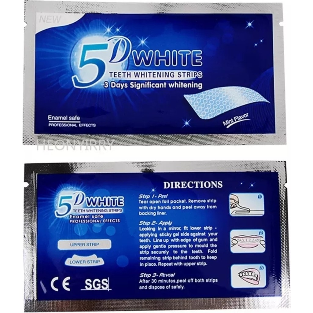 5d Whıte Diş Beyazlatma Şeritleri 8 Adet+1 Adet Jel Beyazlatma Kalemi Diş Beyazlatıcılar Fiyatı