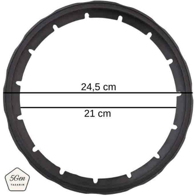 5Gen Tasarım Tefal Clipso One Acticook Nutricook Uyumlu Düdüklü Tencere Lastiği, Contası 4,5-6L/22CM Tencere / Tava Setleri Fiyatı