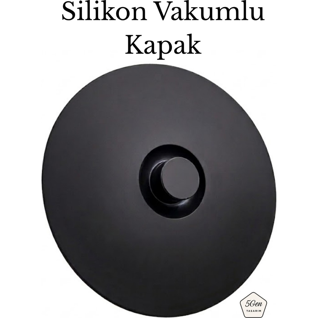 5Gen Tasarım Vakumlu %100 Silikon Tencere, Kase, Saklama Kabı Kapağı - Hava ve Koku Geçirmez (20 Cm'ye Kadar) Tencere / Tava Setleri Fiyatı