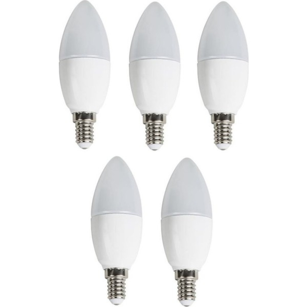 5'li 8 W CT-4083 LED Ampul-İnce E14 Duy-Avize Ampülü-Beyaz Işık 6400K - 1 - 10 W - Beyaz Led Aydınlatmalar Fiyatı