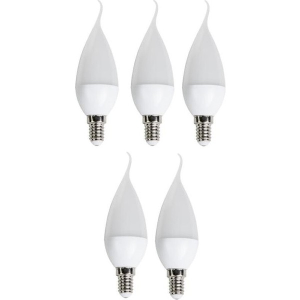 5'li 8 W CT-4084 Kıvrık LED Ampul-İnce E14 Duy-Kıvrık Avize Ampülü-Gün Işığı 3200K - 1 - 10 W - Gün Işığı Led Aydınlatmalar Fiyatı