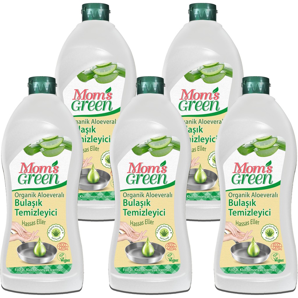 5'li Set Bitkisel Bulaşık Temizleyici Aloe Vera - Eco (5 Adet x 750 Ml) - 750 ml Diğer Fiyatı