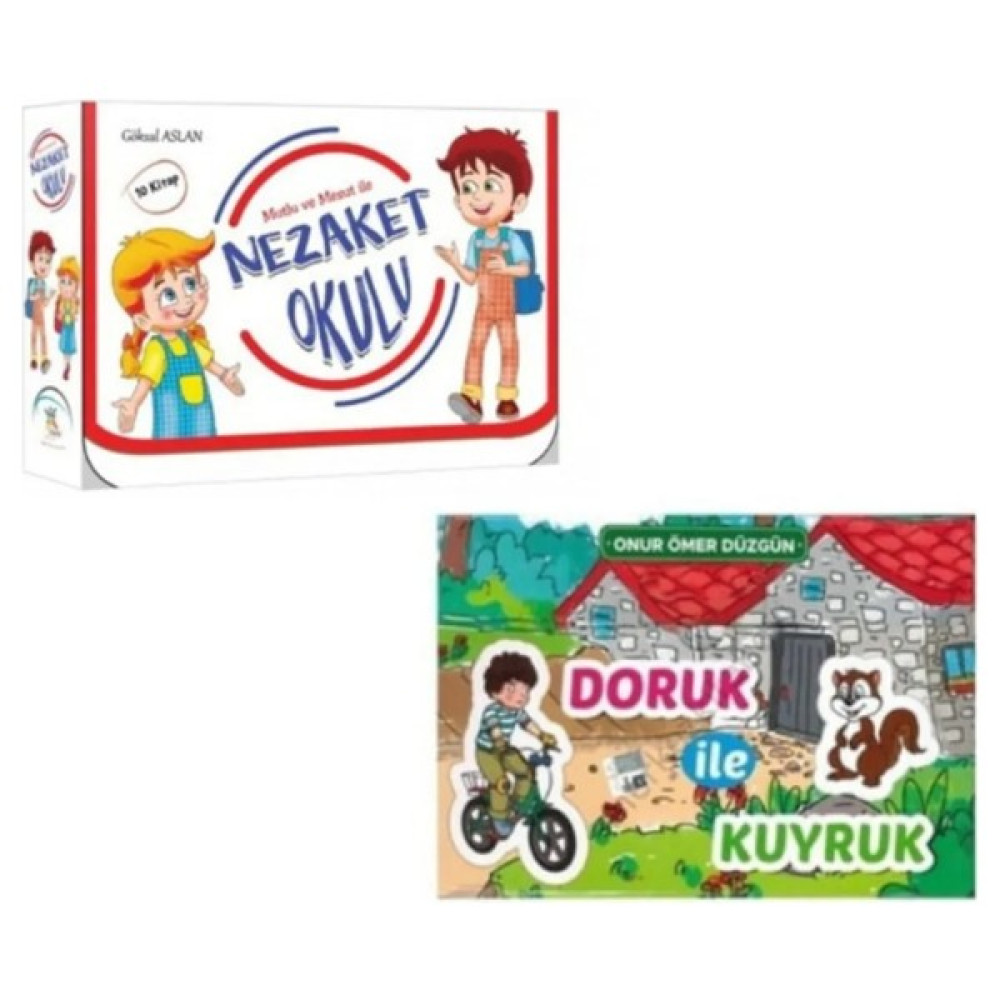 5renk 3. Sınıf Hikaye Seti Nezaket Okulu 10 Kitap + Mavi Deniz 3 Doruk ile Kuyruk Hikaye Seti 10 Kitap Çocuk Masal Fiyatı