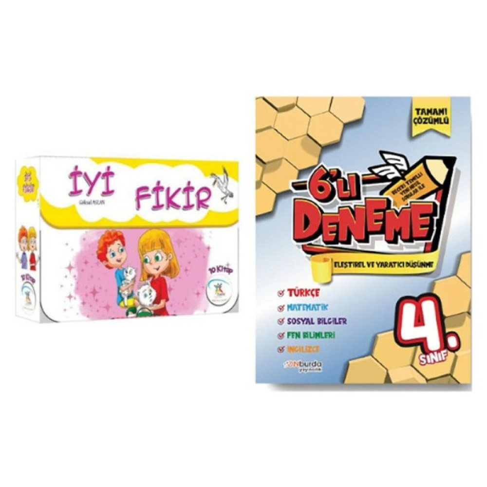 5renk 4. Sınıf Iyi Fikir Hikaye Seti 10 Kitap + Onburda Yayınları 4. Sınıf 6'lı Deneme ONBURDA4DENEME Çocuk Masal Fiyatı
