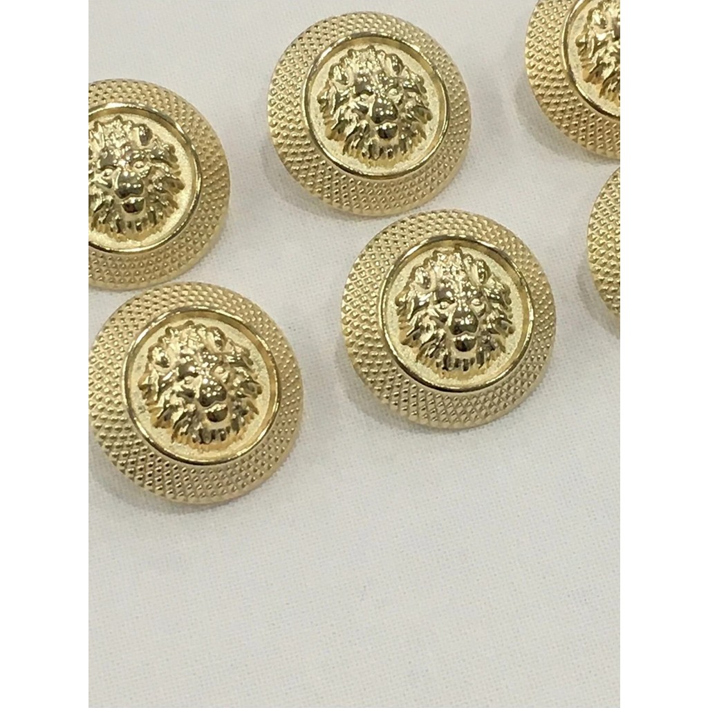 6 Adet 15 Mm (1.5 Cm) Küçük Boy Aslan Desenli Gold Renk Trençkot Ve Blazer Ceket Kol Düğmesi Giyim & İç Giyim Fiyatı