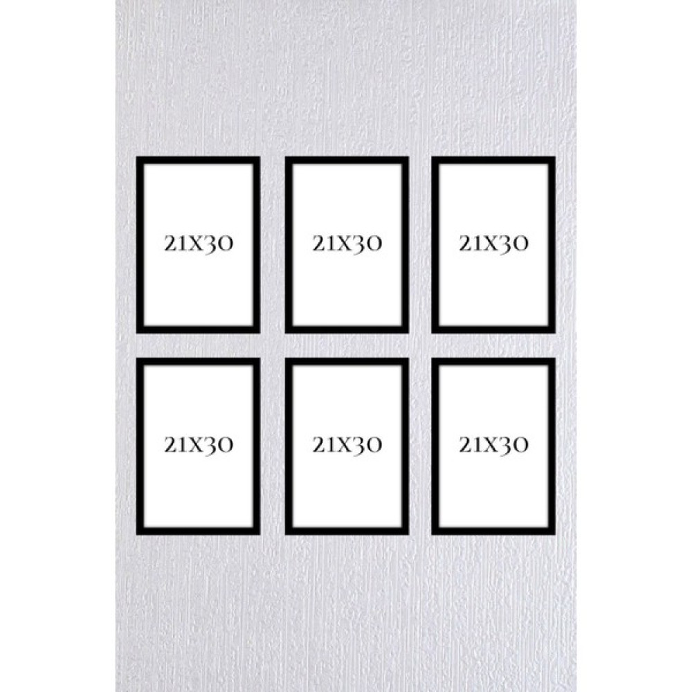6 Adet 21 x 30 Siyah Çerçeve Seti 6 Adet (A4 )21 x 30 Yatay Dikey Kullanım Resim & Fotoğraf Çerçevesi Fiyatı
