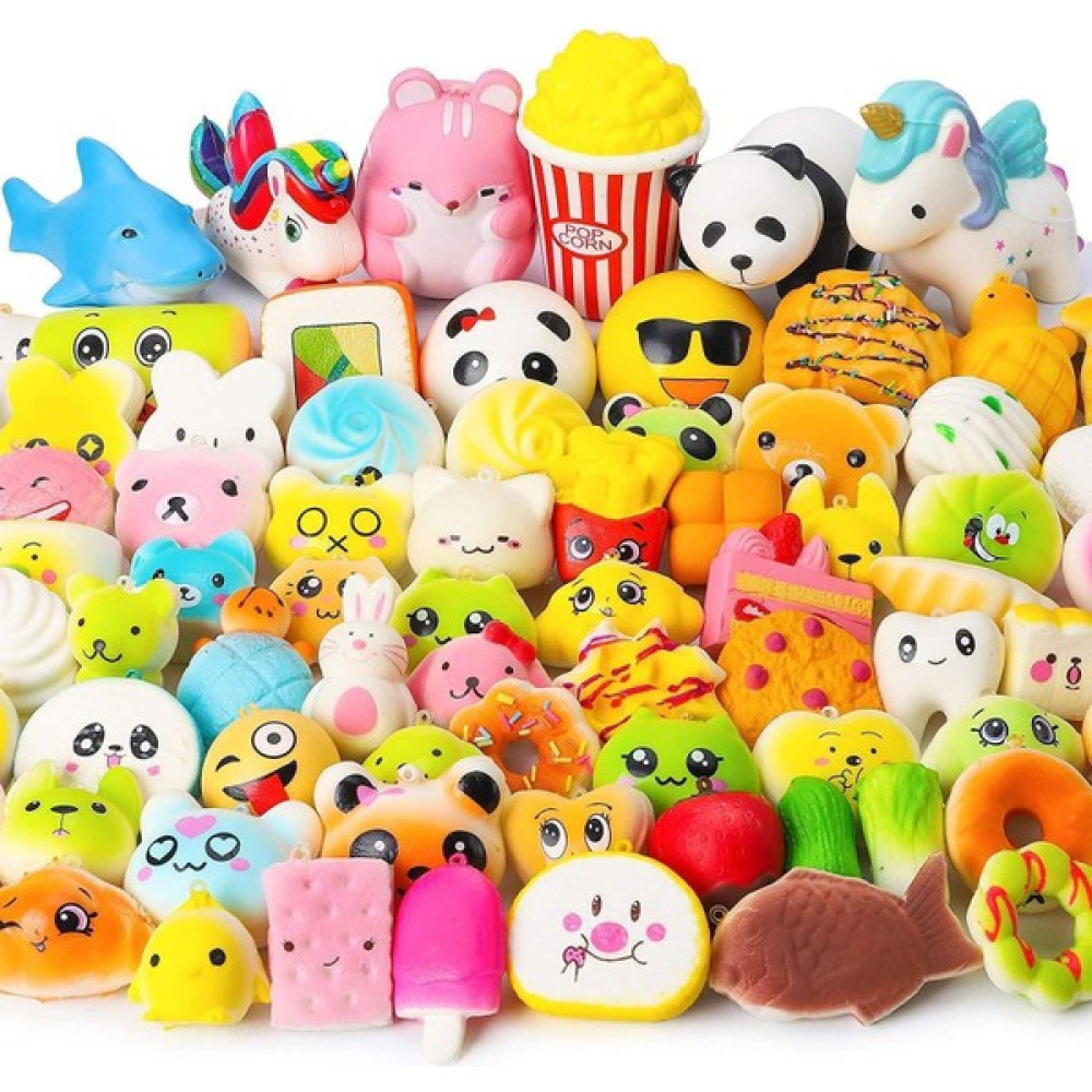 (6 Adet ) Squishy Seti Farklı Modellerde Ufak Boy Sukuşi Oyunu 6 lı set 5-8 cm arası - Renkli Oyuncak Fiyatı