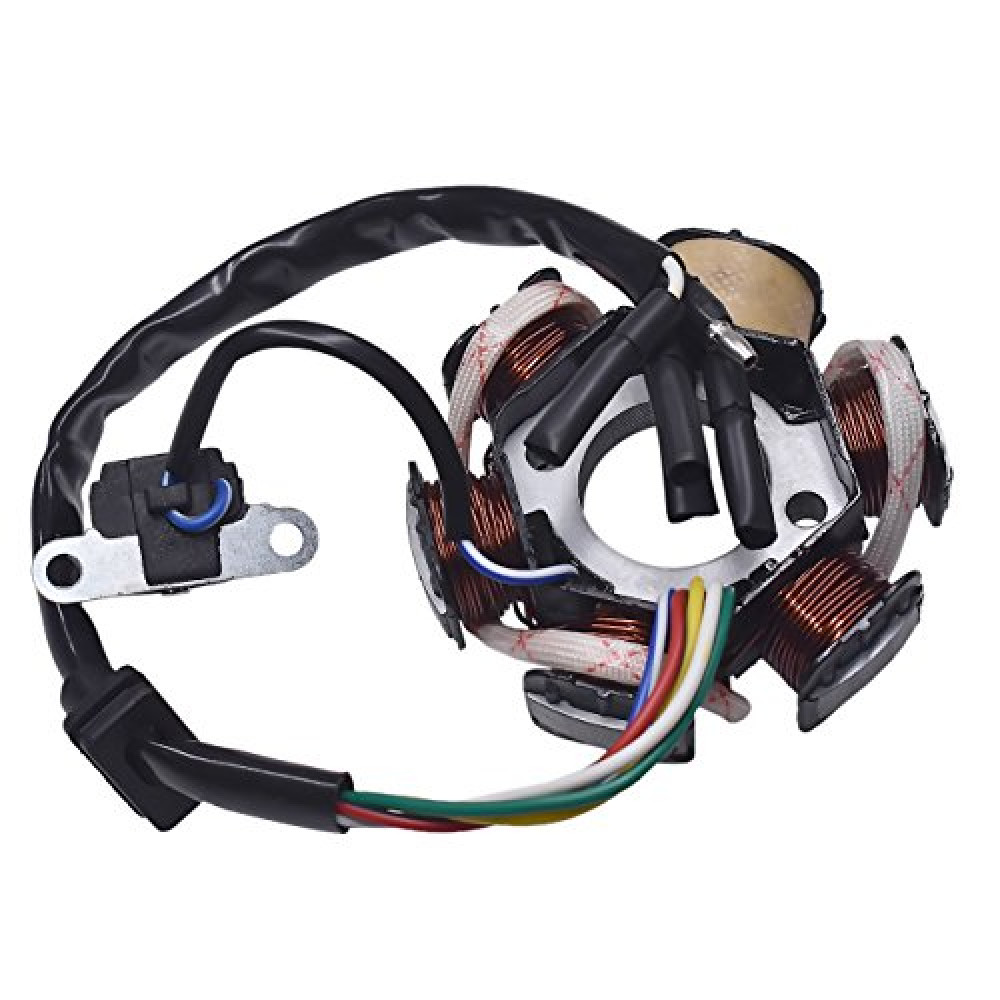 6-Coil 5 Wires Pole Magneto Flywheel Stator For 50cc 90cc 110cc 125cc PIT Quad Dirt Bike ATV Buggy