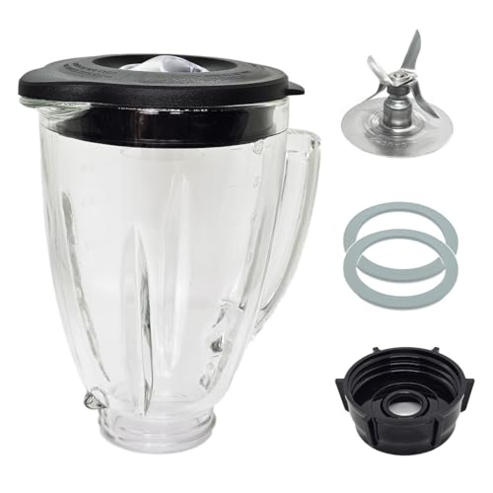 6 Cup Blender Glass Jar with Blade, Blender Replacement Parts for Aspas Para Licuadora Oster Osterizer (NOT fit Pro, Master or Versa models) Spare Parts and Accessories Fiyatı