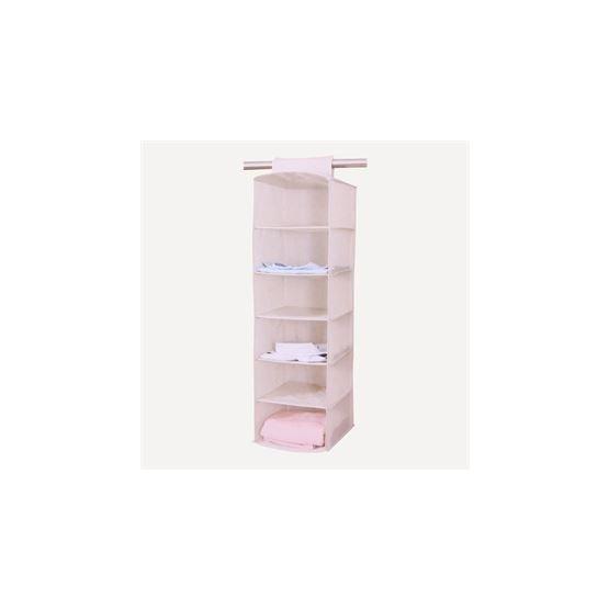 6 Raflı Dolap İçi Krem Organizer