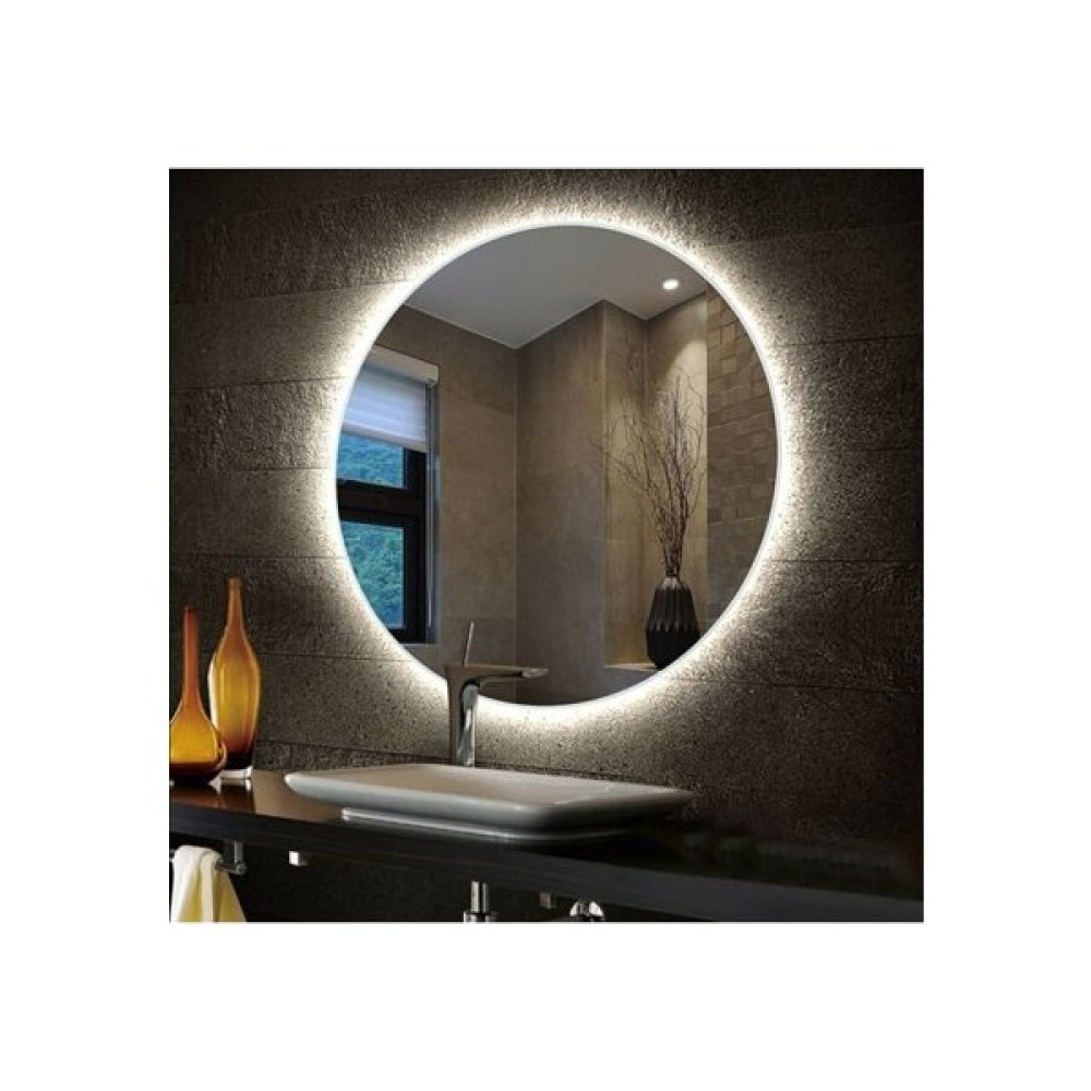 60 cm Ledli Ayna Banyo Aynası - Beyaz - 60*60 Ayna Fiyatı