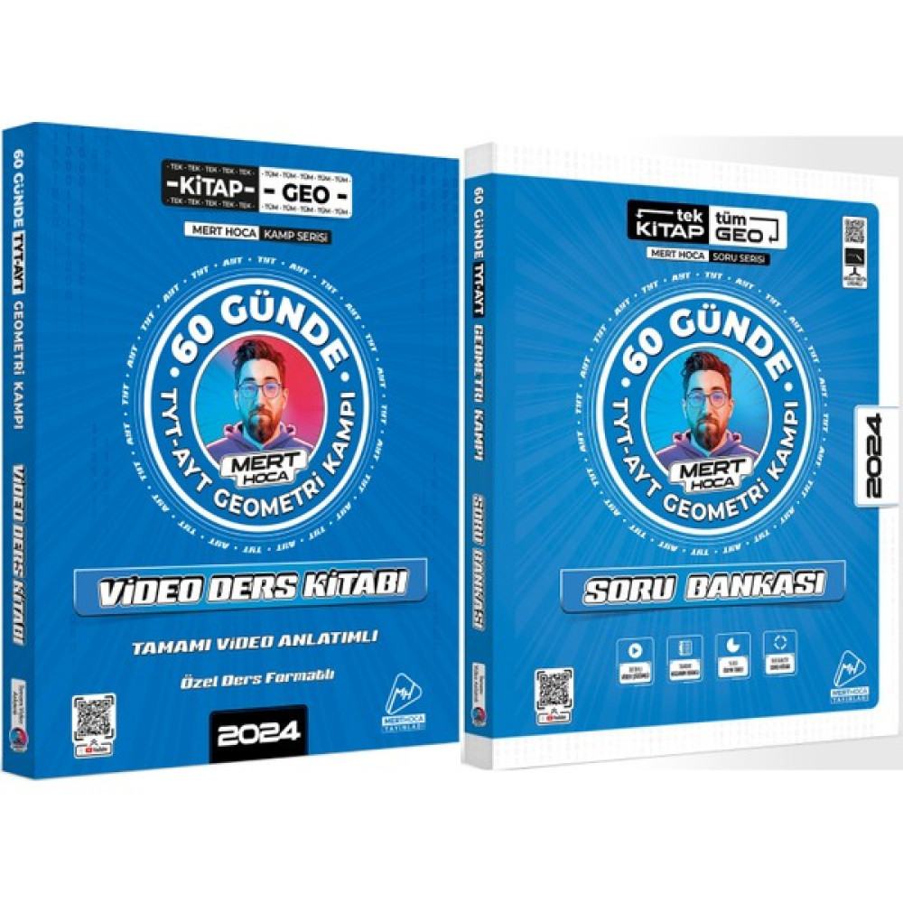 60 Günde Geometri Tyt-Ayt Geometri Kampı Video Ders Kitabı & 60 Günde Tyt-Ayt Geometri Soru Bankası Seti Mert Hoca Yayınları Matematik Fiyatı