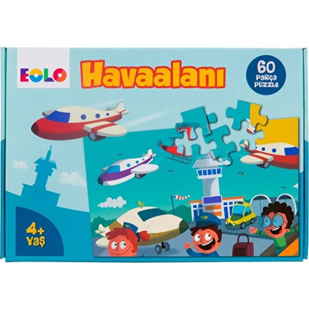 60 Parça Yer Puzzle :Havaalanı Okul Öncesi Eğitici & Öğretici Kitaplar Fiyatı