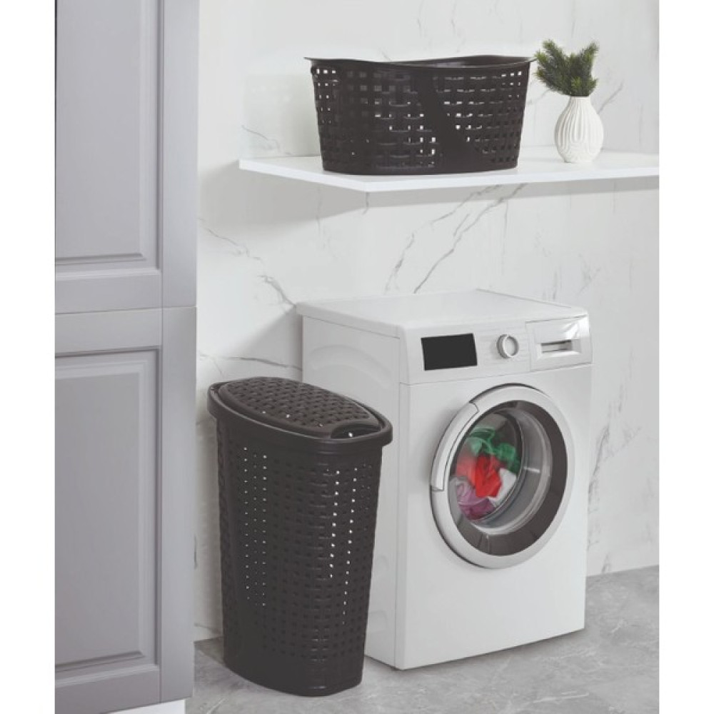 60 x 40 Siyah Slim 45 Lt Çamaşır Sepeti Siyah Renk Plastik Siyah 45 L - 0 Oto Boyaları Fiyatı