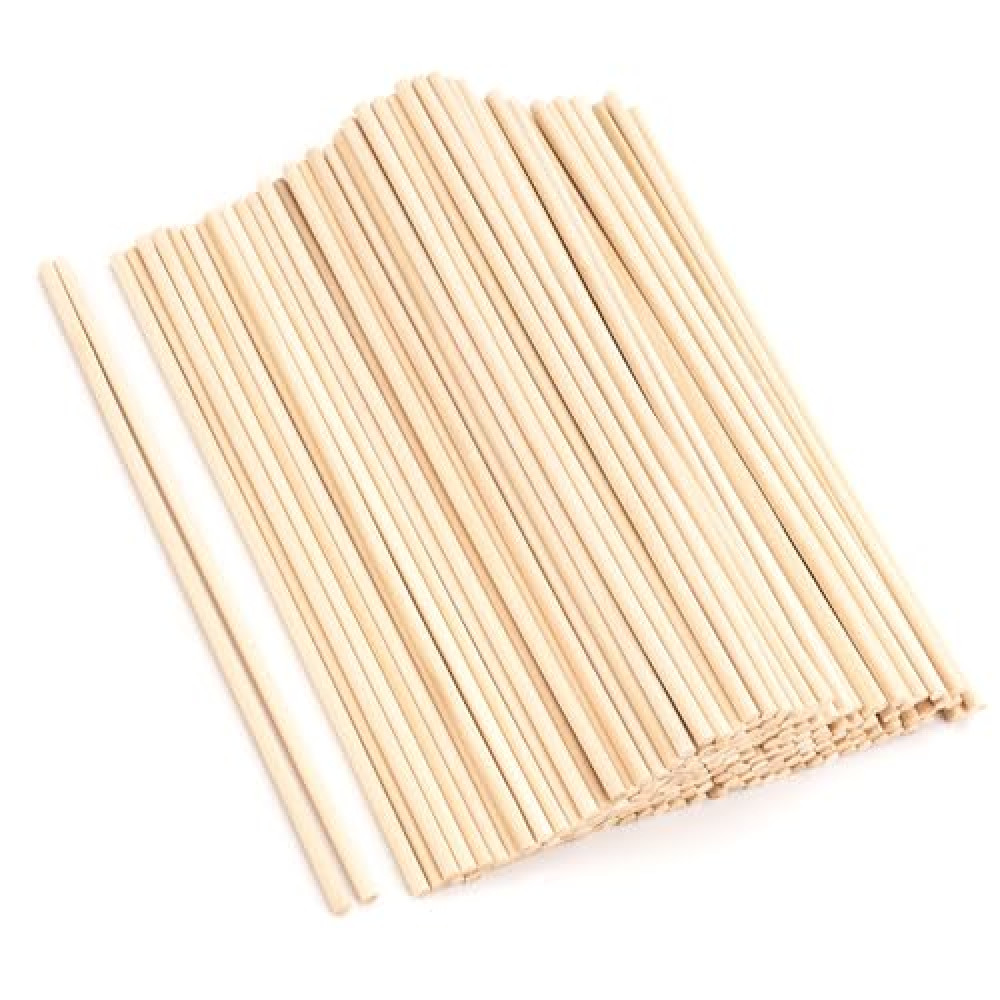 60Pcs Wooden Dowel Rods 1/4 x 12 Inch Precut Wooden Rod Sticks, Wood Sticks for Crafts, Natural Wood Dowels for Craft,Cake Dowels Hardwood Craft Dowel Rods for DIY Projects (60)