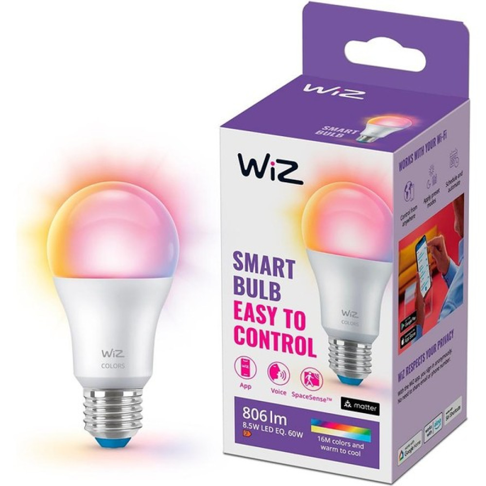 60W Renkli Ambiyans E27 Akıllı Ampul (A60) Matter, Google Home, Alexa Uyumlu - 50 - 60 W Led Aydınlatmalar Fiyatı