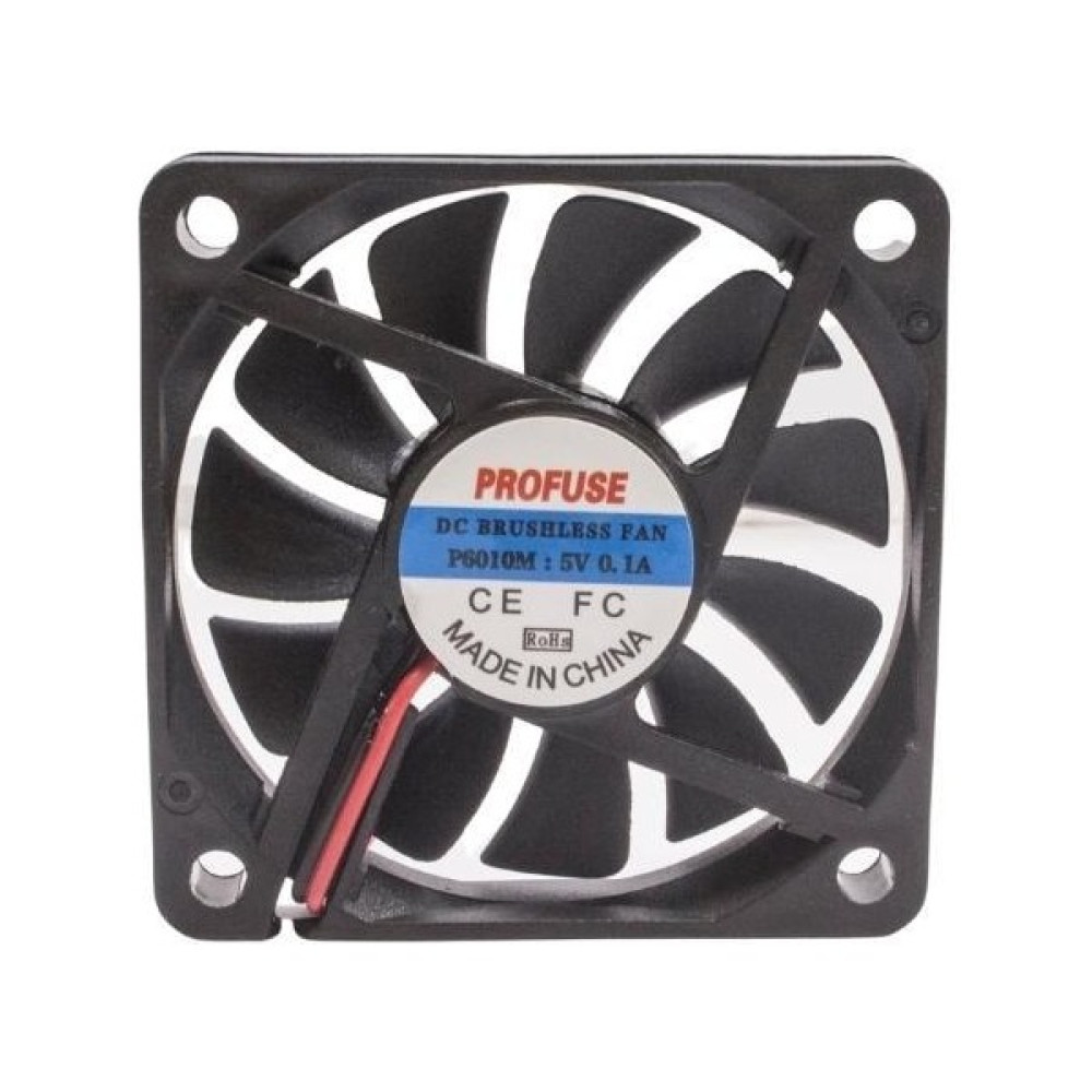 60X60X10MM 5V 0.10A Fan 2 Kablolu - Siyah Soğutucular Fiyatı